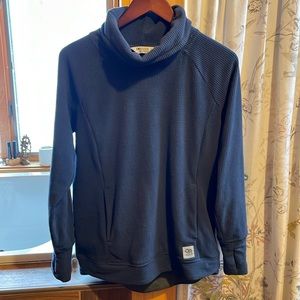 Outdoor Research Trail Mix women’s cowl pullover fleece blue size M